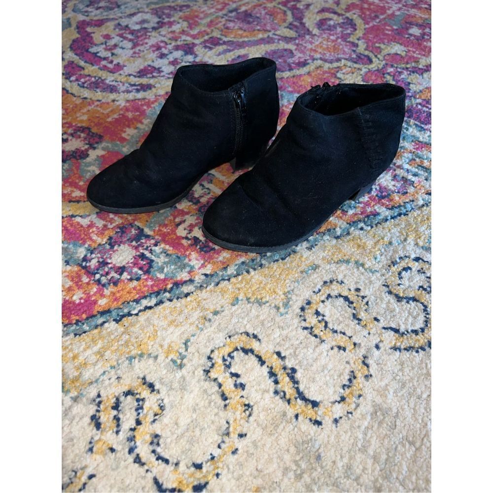Little Girls Black Boutique Boots